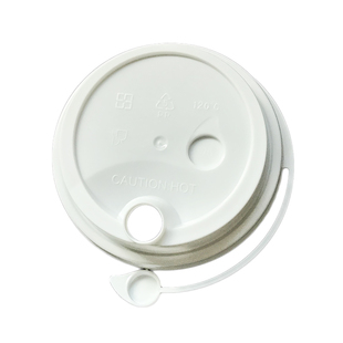 一次性杯盖90口径奶茶塑料盖连体PP注塑杯通用防漏盖密封卡通杯盖
