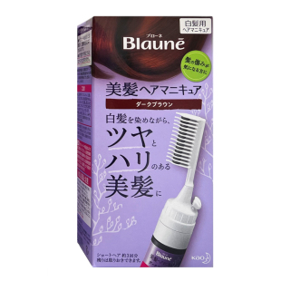 花王泡沫孕妇染发剂日本Blaune原装染发膏天然纯植物遮白发染黑