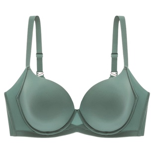 怡倩【舒适度新色】无痕内衣女大胸显小薄款聚拢收副乳大码文胸