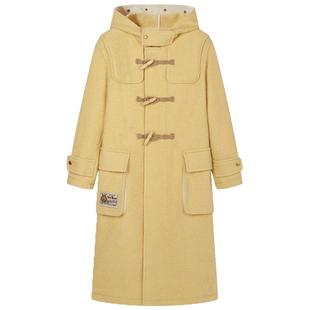 TeenieWeenie小熊奥莱冬季牛角扣纱毛呢大衣绵羊毛混纺外套