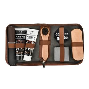 鞋油黑无色通用清洁保养油擦真皮衣皮鞋刷护理绵羊油貂油工具套装