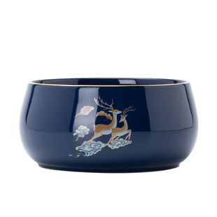 茶洗大号家用高档笔洗水盂水洗茶碗陶瓷功夫茶具茶道零配件茶渣缸