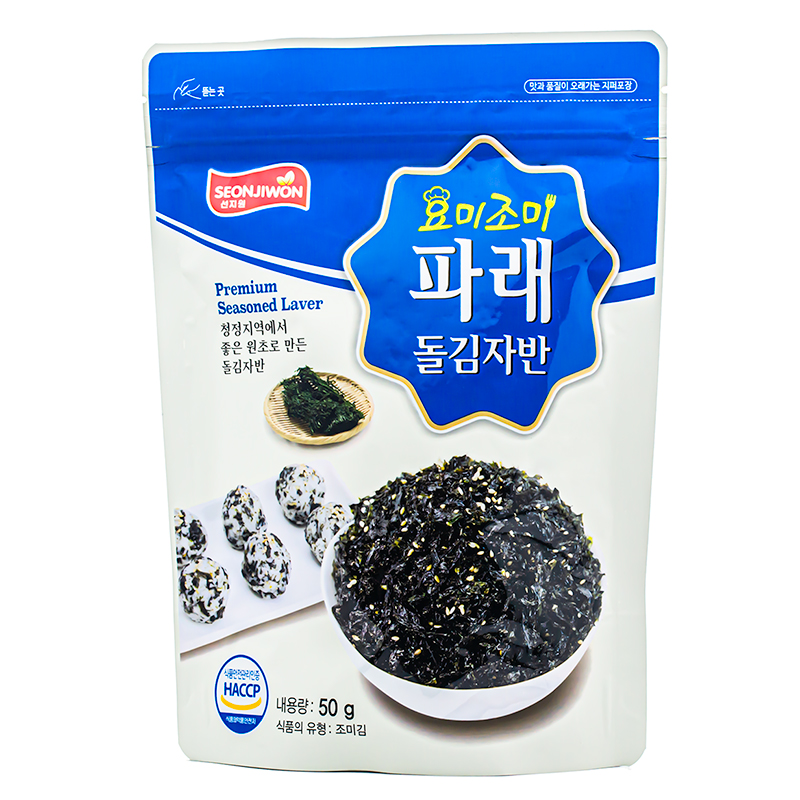 韓國(guó)鮮之園飯團(tuán)即食拌飯海苔米飯伴侶有四種口味 50g每袋