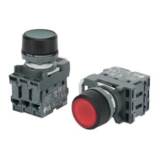 ABB带灯按钮MP1-42R-01红绿MP1-42G/Y/L/W-10启动停关开关MCB-10