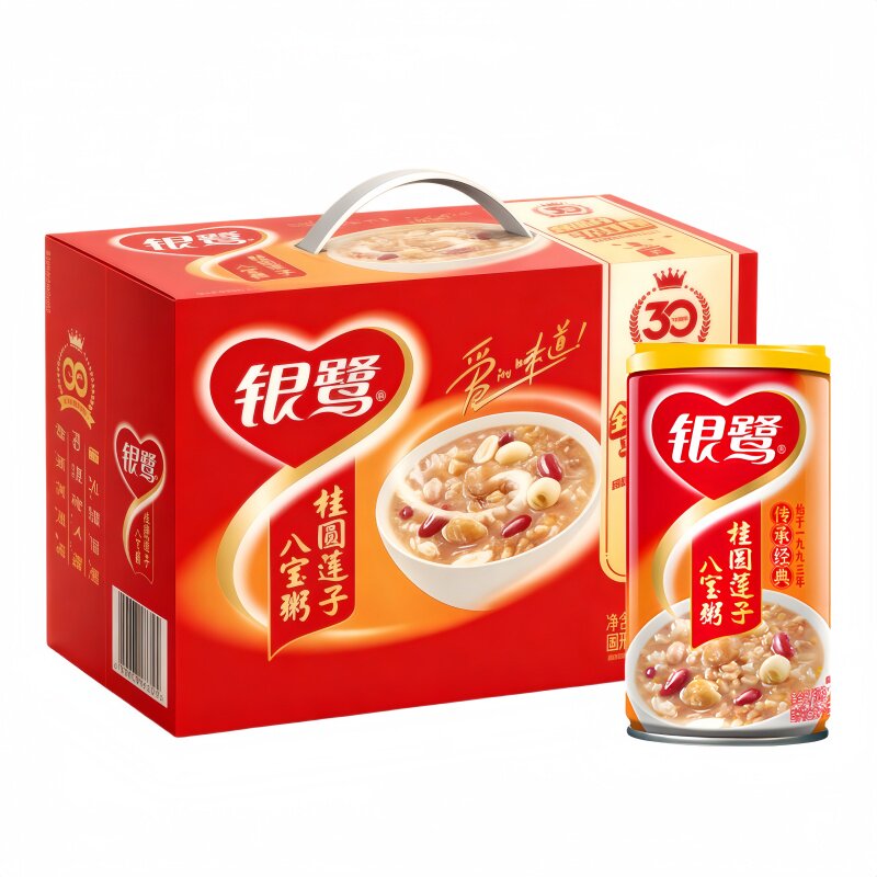银鹭桂圆莲子八宝粥360g*12罐