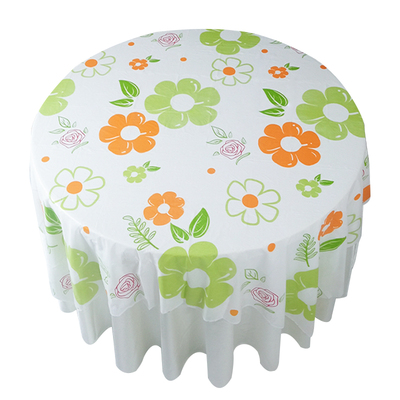 一次性桌布圆桌户外家用塑料台布