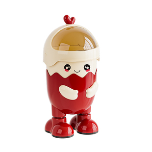 2025新款垃圾桶家用卧室轻奢高档带盖大容量带滑轮可爱卫生桶纸篓