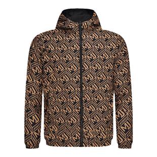 JEDOSS/爵迪斯男装秋冬新款满印花双面可穿修身夹克外套AD135