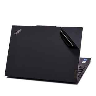 适用联想ThinkPadX1Carbon笔记本电脑贴膜ThinkBook16凯夫拉彩盾纹黑色哑面暗光贴纸X1YOGA外壳不留胶保护膜