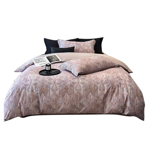 140支长绒棉全棉四件套定制任意尺寸床笠加大被套248x248x230x250