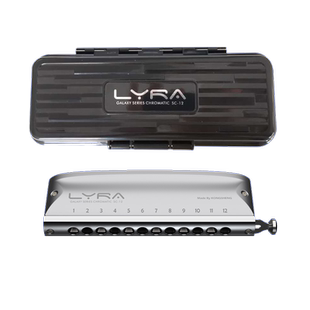 抖音同款天琴座12孔半音阶口琴LYRA金属琴格新手成人初学专业演奏