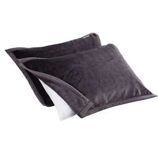 珊瑚绒枕巾单人一对装秋冬牛奶简约情侣加厚法兰绒家用加绒枕头巾