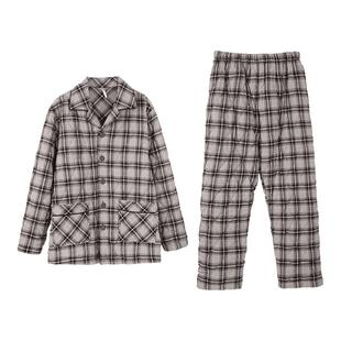 安之伴【巨保暖】三层加厚夹棉袄男士睡衣冬季梭织磨毛冬款家居服