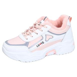 棉鞋女款冬季加绒加厚保暖女生大童初中学生防水防滑运动大棉女童