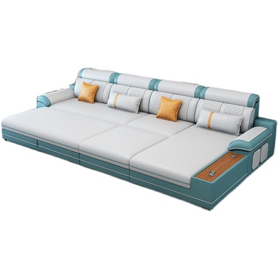 北欧科技布沙发床折叠两用