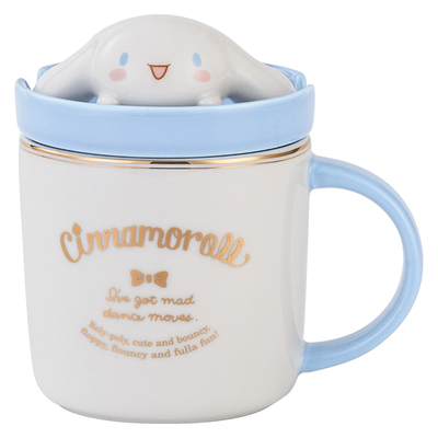 玉桂狗马克杯带盖创意手机支架杯