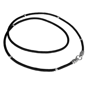 男女佛牌链手工925银项链挂链唐卡挂绳防汗吊坠绳子玉翡翠毛衣链