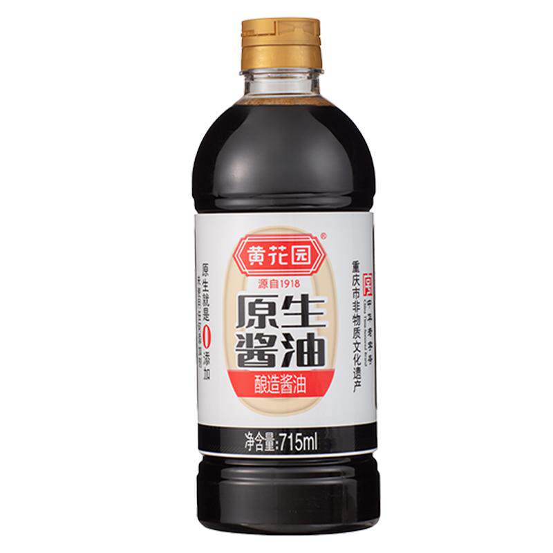 黄花园715ml*2瓶原生酱油0添加