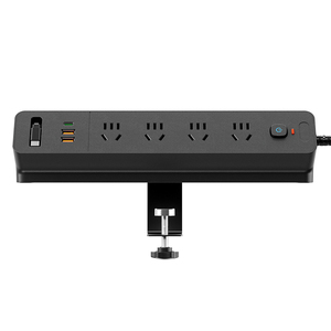 桌面夹式USB+C伸缩插线板排插