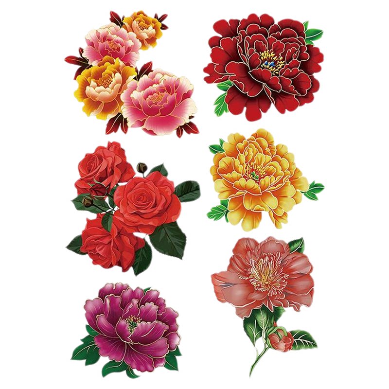 3D立体花朵车身装饰标签贴