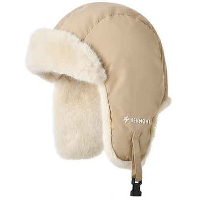 卡蒙冬季保暖轻型毛绒护耳防风羽绒雷锋帽东北加厚加绒棉帽