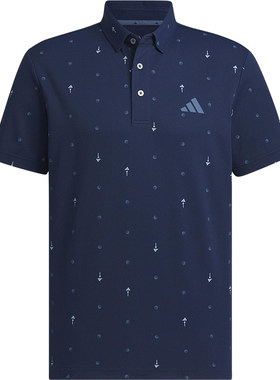 Adidas/阿迪达斯夏季新款男士经典印花透气短袖POLO衫JF6300