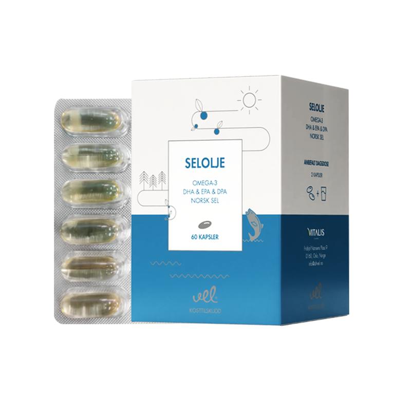 【自营】VEL挪威进口海豹油软胶囊 OMEGA-3心脑健康中老年非鱼油