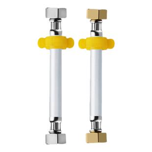 304不锈帽铜帽波纹管4分进水管包塑台盆热水器出水管冷热防爆软管