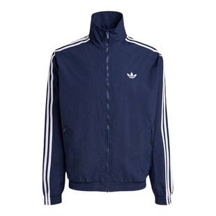 Adidas/阿迪达斯正品三叶草男士足球风立领夹克外套KE1365