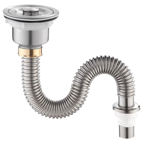 厨房洗菜盆下水管配件不锈钢双槽洗碗池水槽排水管防臭下水器套装