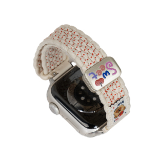 【显手细】匠戴适用iwatch11表带苹果S10手表applewatch9创意s9可爱小熊s8编织尼龙8夏天s7磁吸腕带7新款智能
