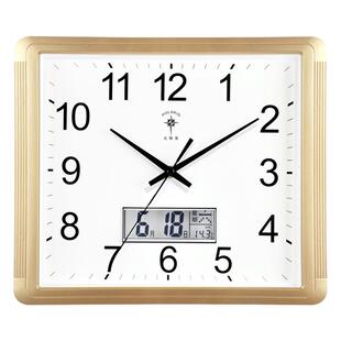 北极星静音客厅挂钟家用钟表创意现代简约时钟时尚大气方形石英钟