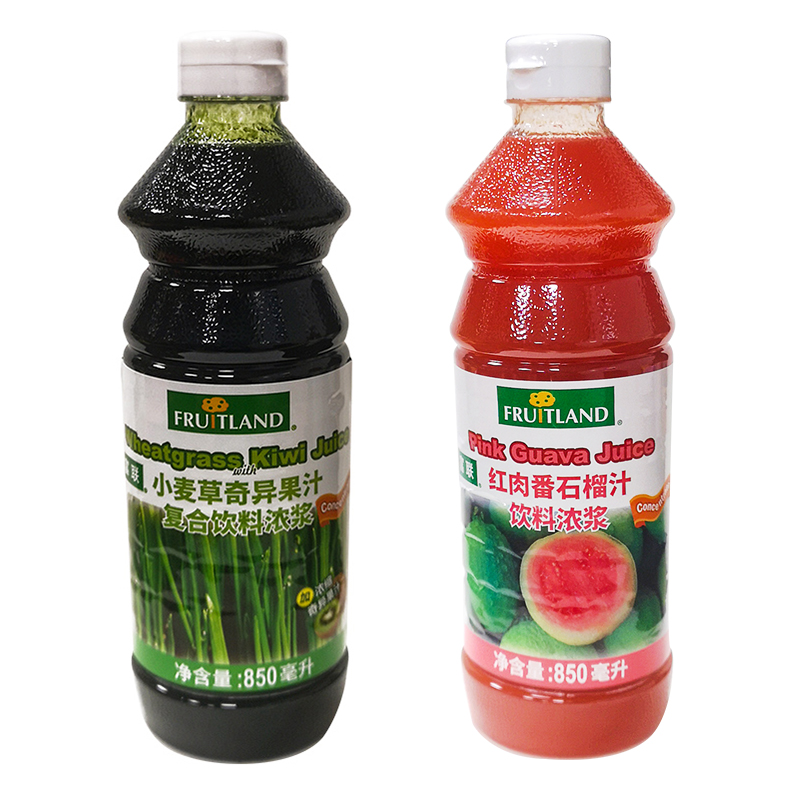 FRUITLAND富联小麦草汁奇异果红肉番石榴柠檬芭乐浓缩浓浆奶茶店