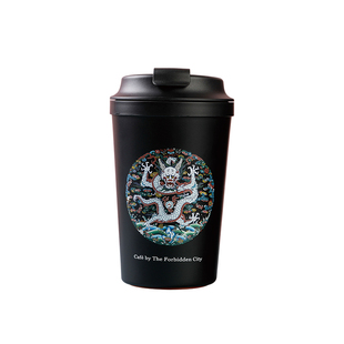 故宫角楼咖啡梅兰竹菊夔龙宫廷风咖啡杯朋友礼物不倒防漏办公水杯