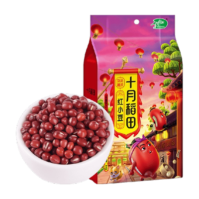 十月稻田东北红小豆易煮易出沙