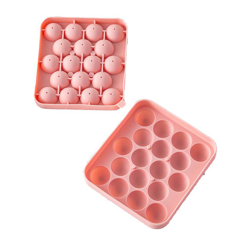 冰块模具球制冰格家用食品级硅胶软果冻奶圆形布丁自制做的小号盒