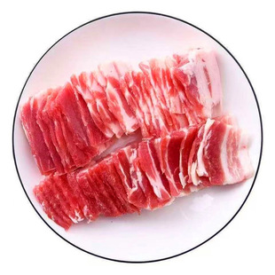 五花肉片带皮原切猪五花肉片新鲜生猪肉精选不掺假五花肉片