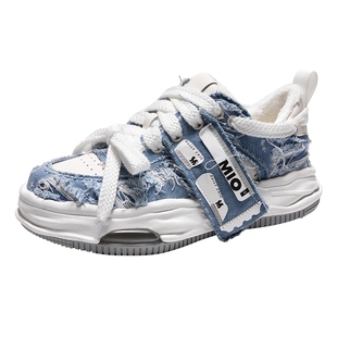 张康乐徐艺洋MIO米奥标签老爹鞋男女同款2025新款厚底运动板鞋