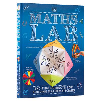 数学实验室 英文原版 Maths Lab Exciting Projects for Budding Mathematicians少儿数学知识科普百科图鉴书 英文版 进口英语书籍