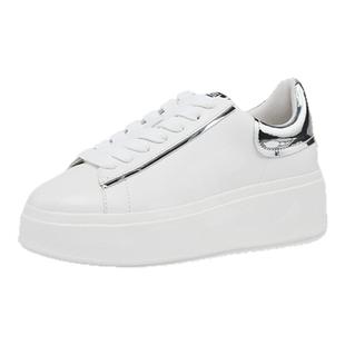 ASH女鞋2025秋季款MOBY BIS真皮极简小白鞋厚底增高休闲板鞋百搭