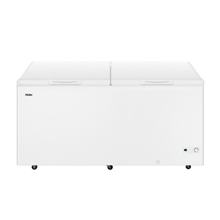 海尔428升大容量冰柜家用商用卧式大冷柜全冷冻两用冰箱