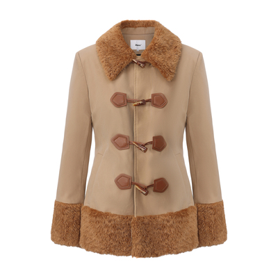 24ANS LTD已有10年专注于做服装设计 |  毛绒拼接外套