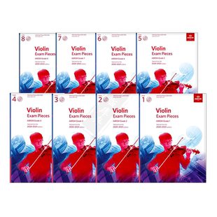 英皇考级 2020-23年版 小提琴作品曲目 含钢琴伴奏谱 全套共一至八级 附CD Violin Exam Pieces ABRSM Grade 1-8 Score Part