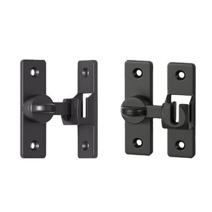 免打孔卧室门栓搭扣90度推拉移门锁卡扣卫生间房门锁防盗门扣木门