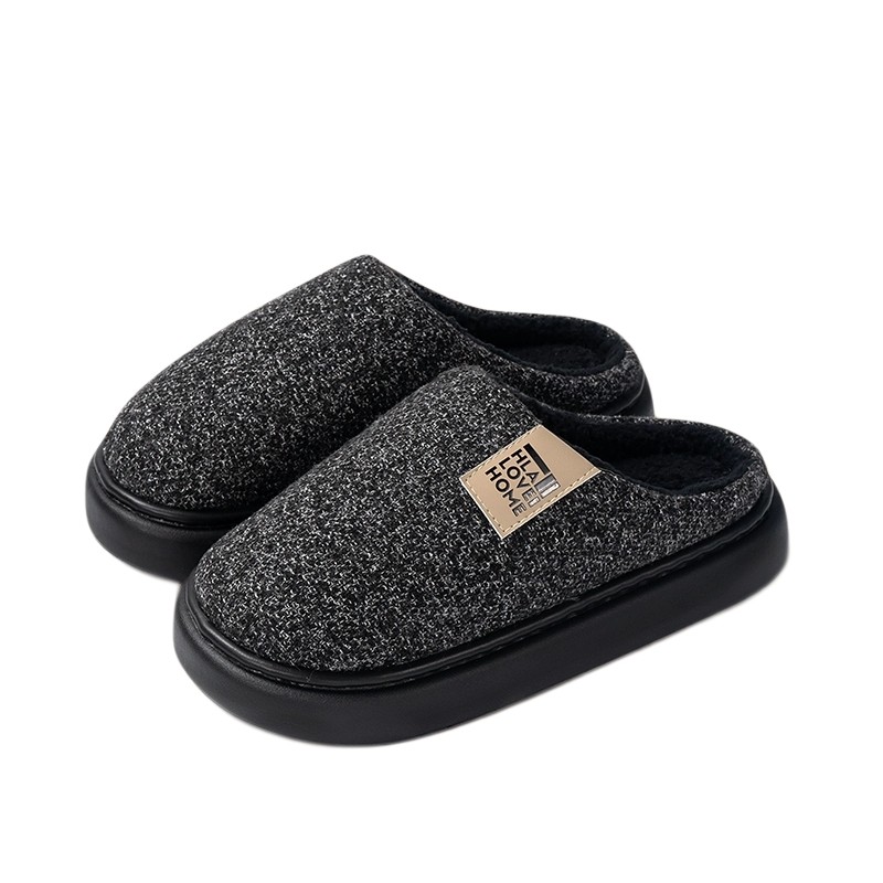海澜之家棉拖鞋男2025秋冬季新款室内家居保暖厚底毛毛拖鞋棉拖