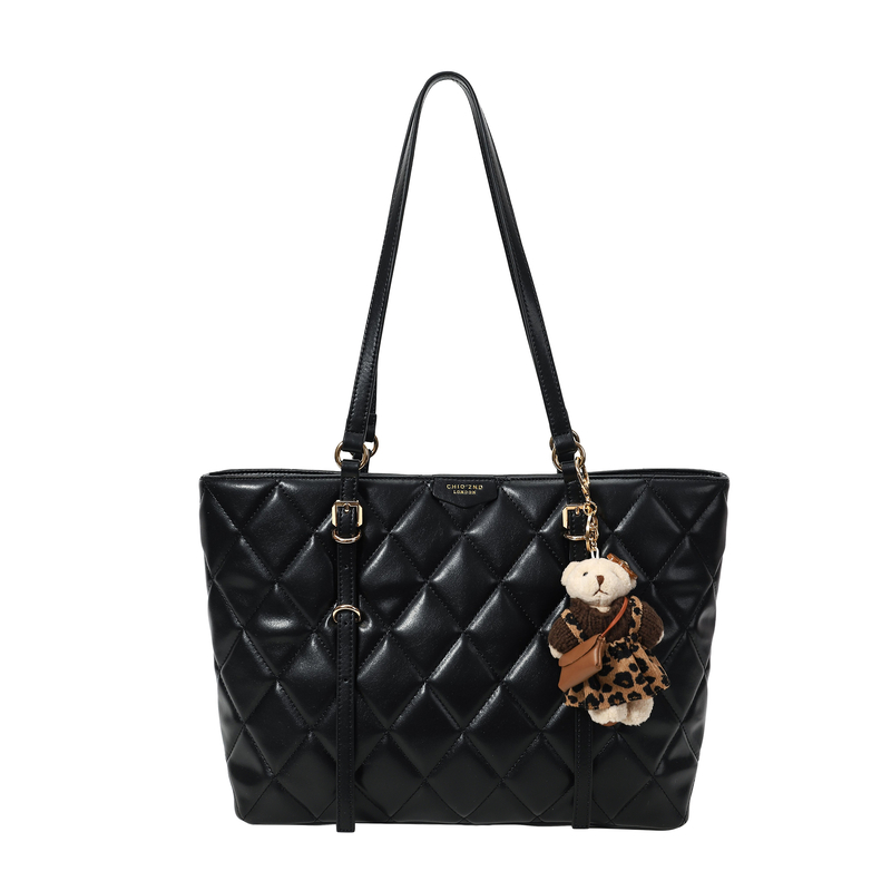 南风Chio2nd 墨本剧院托特包包女士日常通勤百搭菱格手提单肩大包