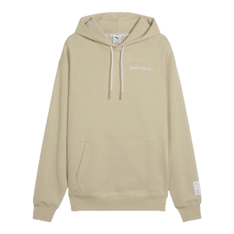 PUMA彪马 男女SAYSKY联名款抽绳连帽毛圈布运动卫衣 526955