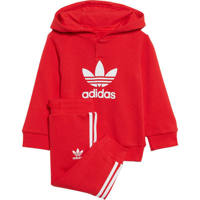 Adidas/阿迪达斯正品三叶草婴童舒适连帽运动休闲套装 HE4672