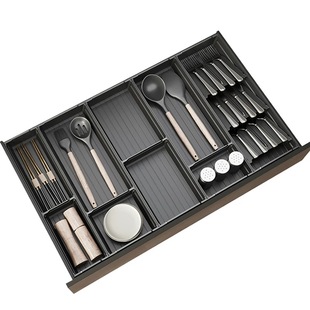 碗碟收纳架碗盘厨房抽屉收纳分隔内置碗架柜内橱柜餐具盘子置物架