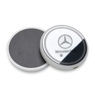 奔驰专用C级 GLC E级 GLB A级 GLA EQC 内饰改装氛围灯发光水杯垫